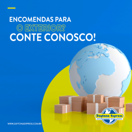 Encomendas para o exterior? Conte conosco!