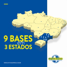 9 bases em 3 Estados