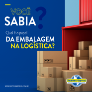 Qual é o papel da embalagem na logística? 